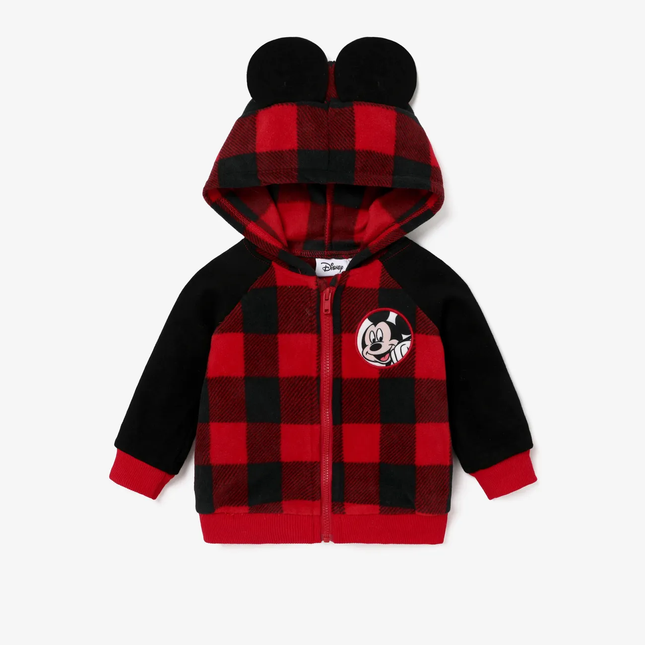 Disney Mickey and Friends Baby Boy Character Graphics 1 Jumpsuit or 1 Polar Fleece 3D Ear Jacket or 1 Track Pants Red big image 1