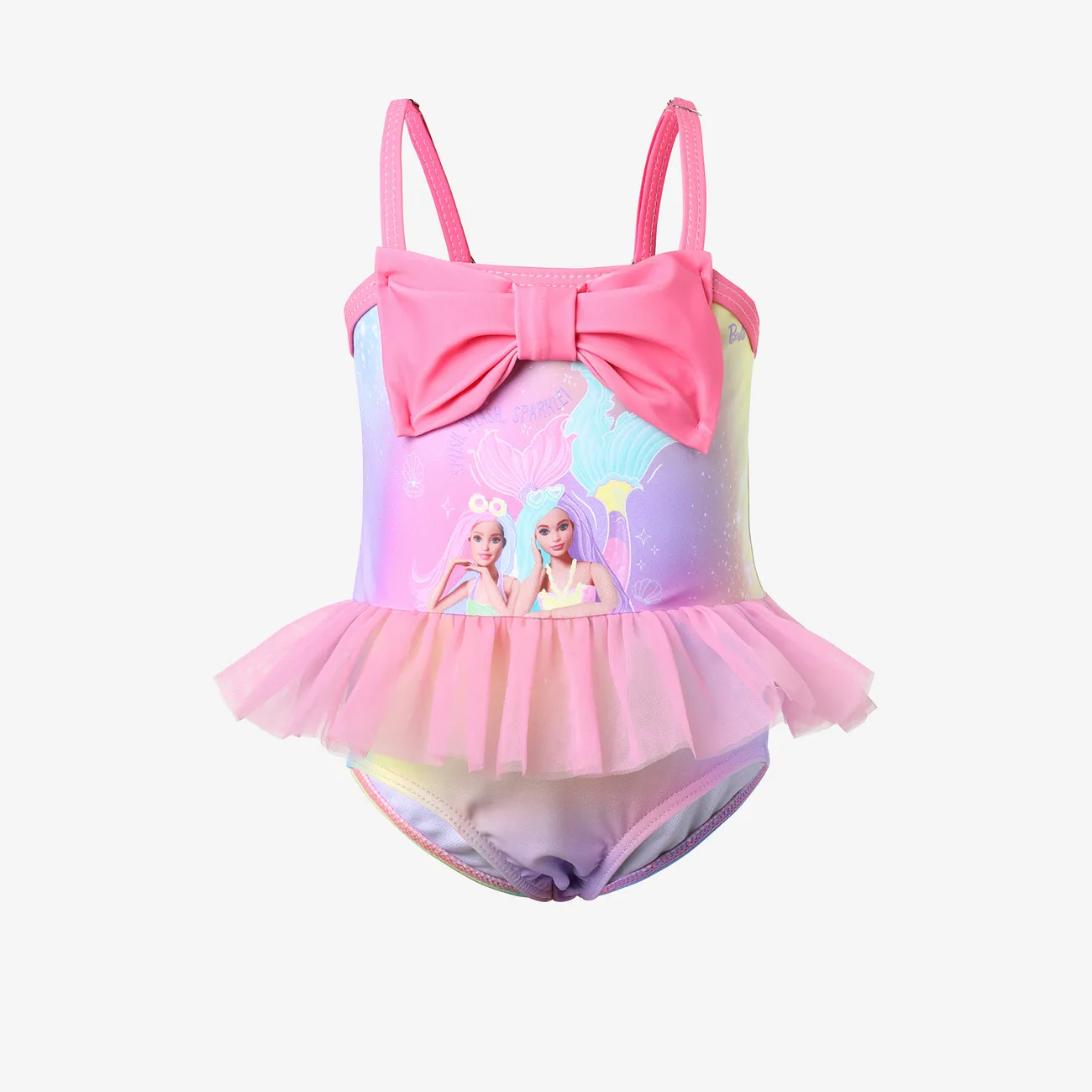 Barbie Menina Hipertátil/3D Infantil Fatos de banho Multicolorido big image 1