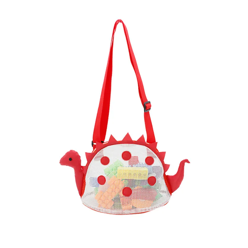 

Toddler/kids Girl/Boy Childlike Dinosaur Mesh Crossbody Beach Bags