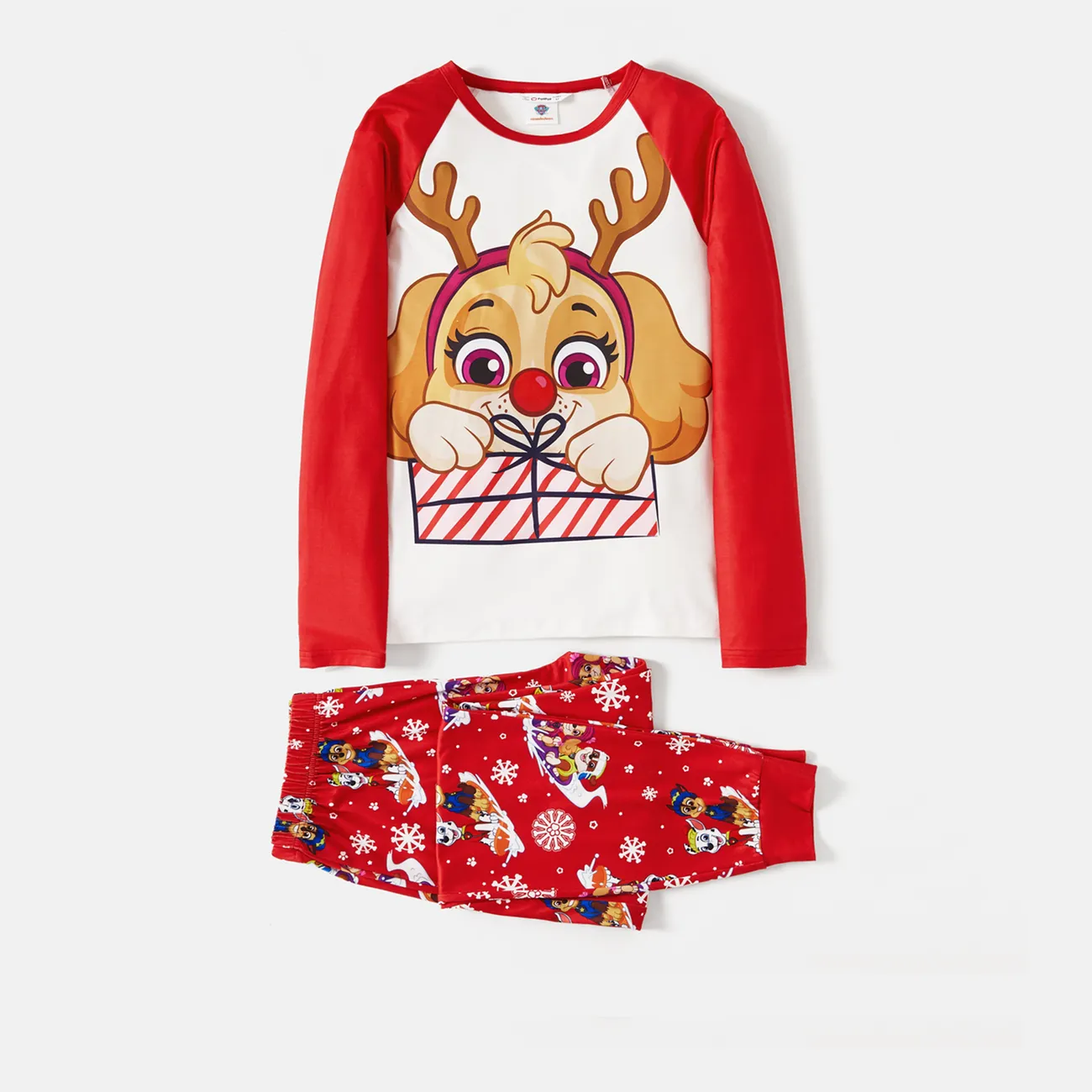 Patrulha Canina Natal Look de família Cão Manga comprida Conjuntos de roupa para a família Pijamas (Flame Resistant) Multicolorido big image 1