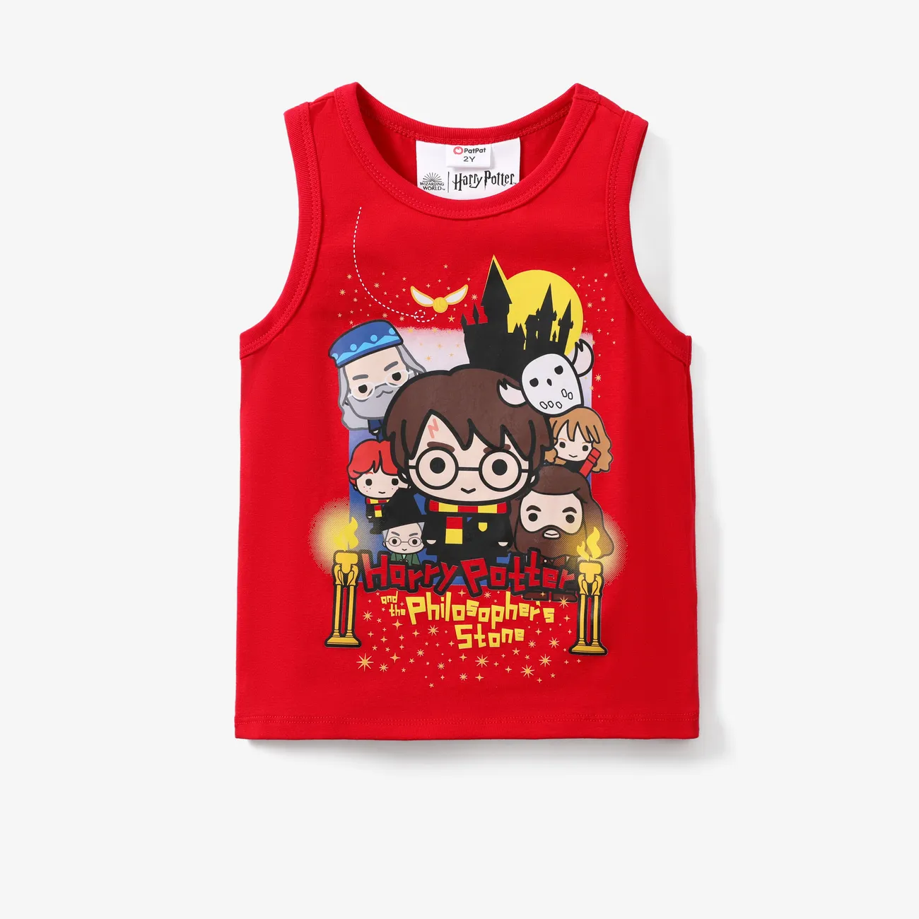 Hary Potter 1pc Toddler Boys Character All-over Print Sporty T-shirt/Tank Top/Shorts Red big image 1