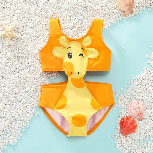 Criança Menina Hipertátil/3D Infantil Girafa Fato de banho