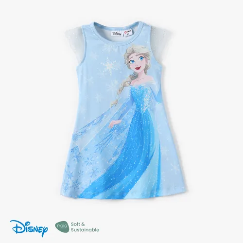 Disney Frozen Toddler Girls Elsa/Anna 1件裝 Naia™ Sparkling 飄袖袖連衣裙