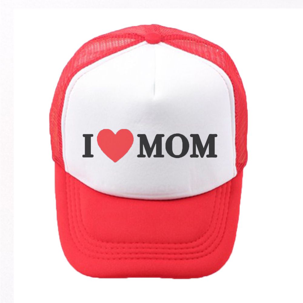 

Toddler/kid Boy/Girl Casual Style I Love Mom Theme Baseball Cap