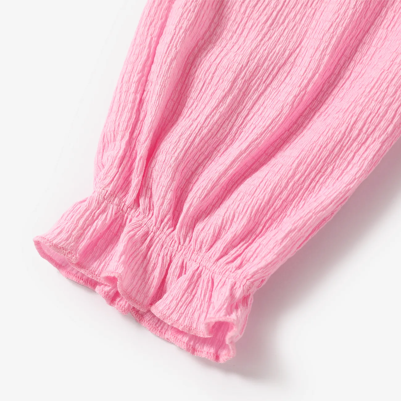 2 Stück Kleinkinder Mädchen Hypertaktil Süß T-Shirt-Sets rosa big image 1