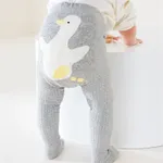 Bebê / criança menino / menina bonito desenho animado animal padrão legging meias  Cinzento