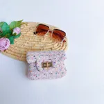 Kleinkind / Kinder Mädchen Sweet Style Leinen und Baumwolle Umhängetasche Kettentaschen  rosa