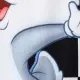 Looney Tunes Bebé Unissexo Botão Infantil Sem mangas Macacão curto Preto e branco