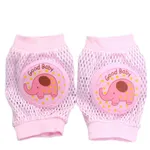 Baby Elephant Pattern Multi Colors Mesh Sponge Knee Protectors Pink