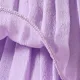 2pcs Toddler Girl Elegant Pleated Camisole and Shorts Set Light Purple