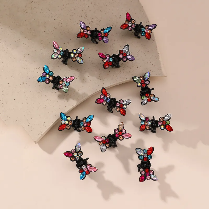 Toddler/kids Girl Sweet Style Butterfly Shaped 12-pack Hair Clips Multi-color big image 1