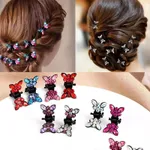 Kleinkind/Kinder Mädchen Süßer Stil Schmetterlingsförmige 12er-Pack Haarspangen Mehrfarbig