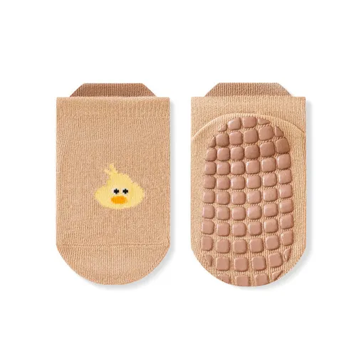 Calcetines de piso con gráfico de animales antideslizantes de goma de puntos unisex para bebés / niños pequeños 