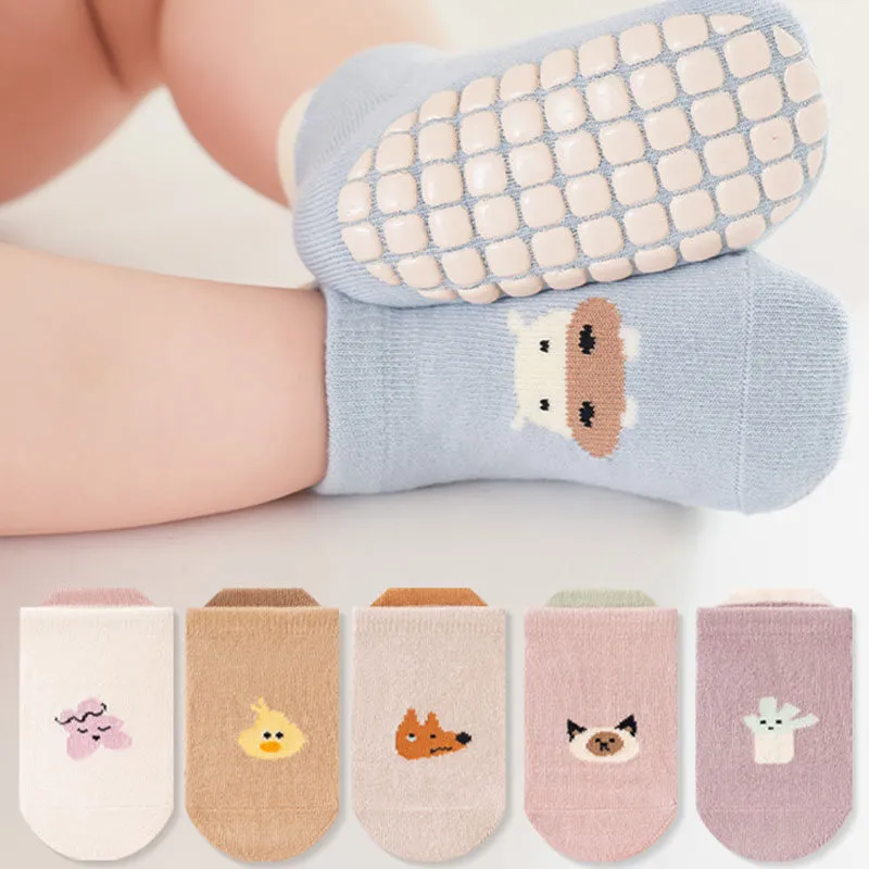 Baby/Toddler Unisex Dot Rubber Anti-Slip Animal Graphic Floor Socks  Blue