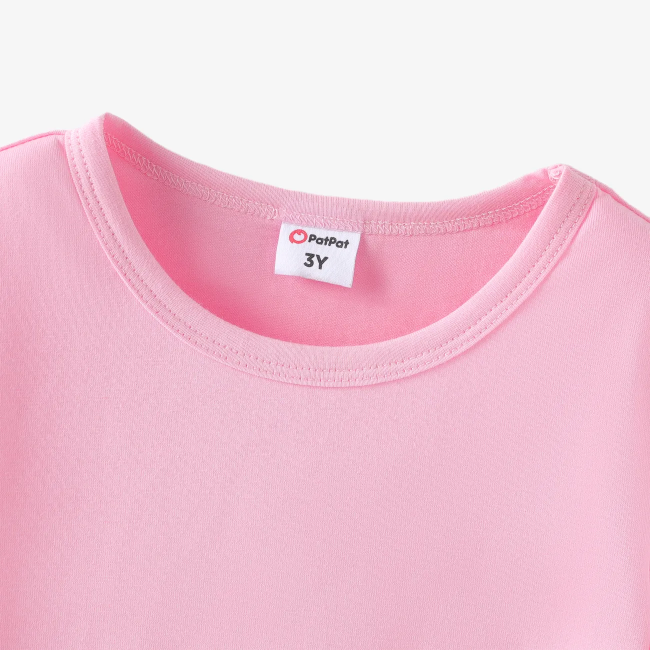 2 Stück Kleinkinder Mädchen Hypertaktil Kindlich Hase T-Shirt-Sets rosa big image 1