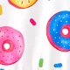 Toddler Girl 2pcs Childlike Donut Print Pajamas with Headband Multicolor