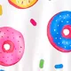 Toddler Girl 2pcs Childlike Donut Print Pajamas with Headband Multicolour-1