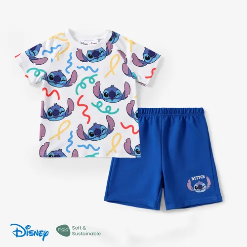Disney Stitch Toddler Boys 2pcs Naia™ Character Doodle Print Tee con Juego de Pantalones Cortos