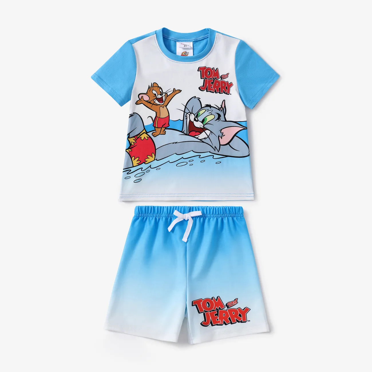 Tom and Jerry 2 Stück Kleinkinder Jungen Kindlich T-Shirt-Sets blau big image 1