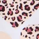 Baby Girl Allover Leopard Heart Print Long-sleeve Sweatshirt Apricot
