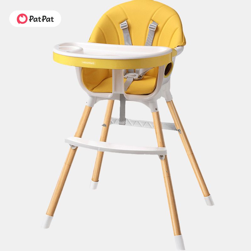 

Versatile Baby Dining Chair: Ergonomic PU Seat, Detachable Hinged Tray, and Durable Steel Frame