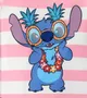 Disney Stitch Baby Boys/Girls 2pcs Naia™ Hawaii-theme Character Print Onesie with Cotton Shorts Set Pink