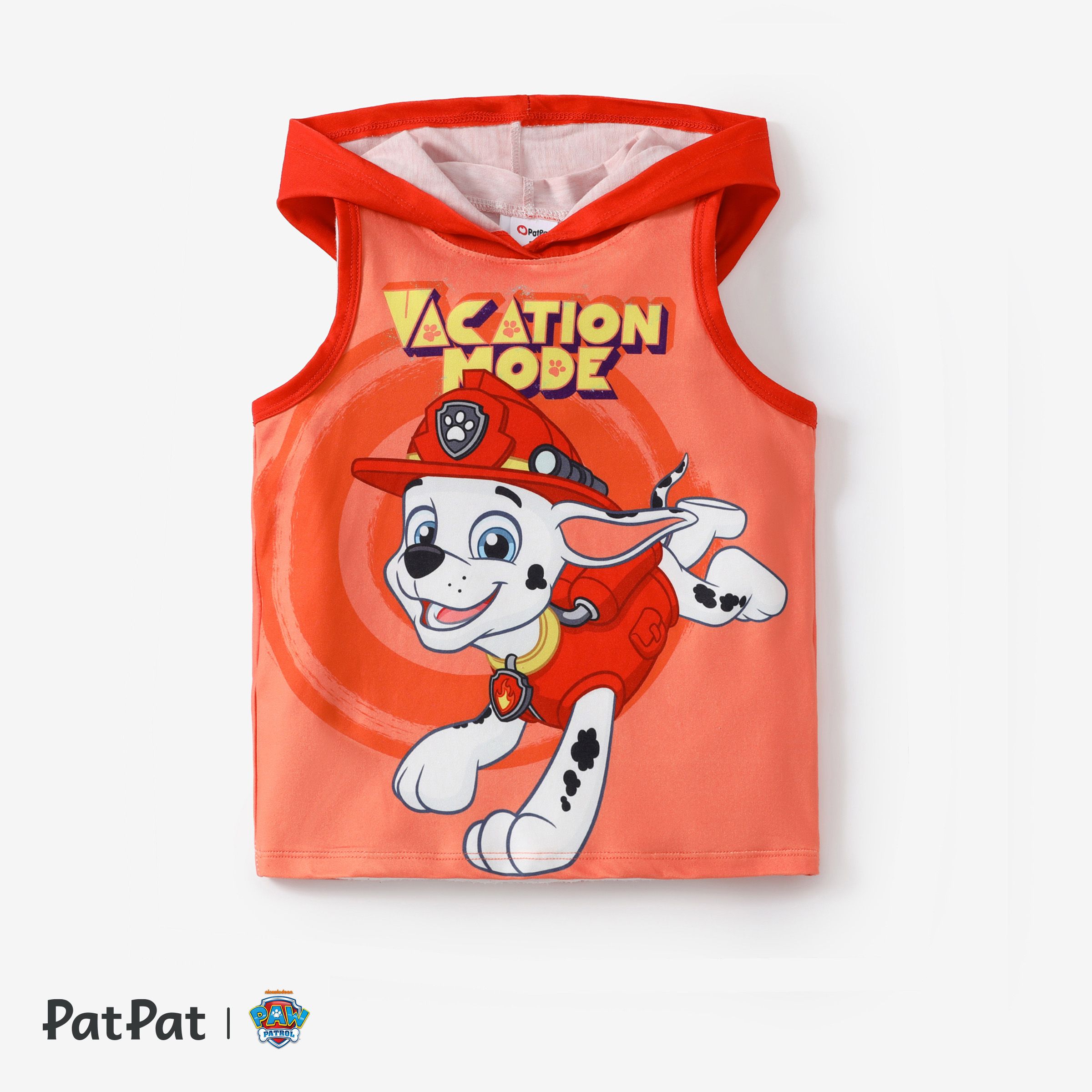 

Paw Patrol Toddler Boys/Girls 1pc Character Print Summer Hooded Top