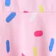Toddler Girl 2pcs Childlike Donut Print Pajamas with Headband Pink