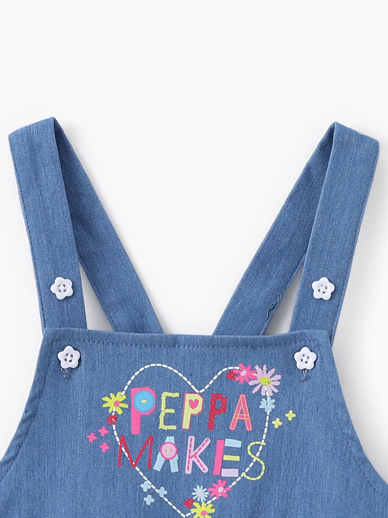 Peppa Pig 2件 小童 女 喇叭袖 童趣 碎花 套裝裙 彩色 big image 1
