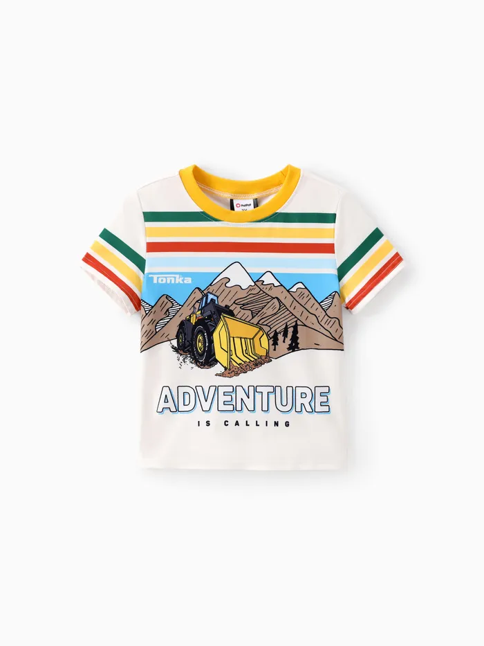 Tonka Kleinkind Jungen 1-teiliger Badetrunk mit T-Shirt mit Bergprint 
