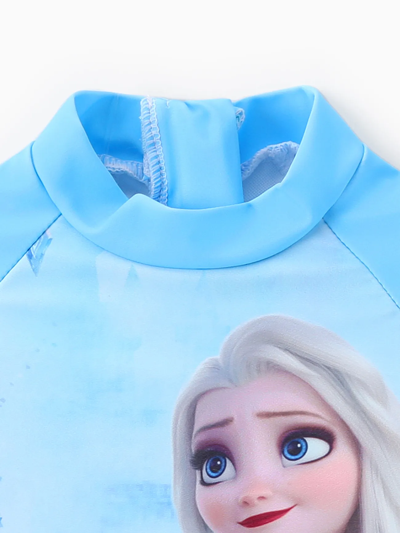Disney Frozen Criança Menina Costuras de tecido Infantil Fato de banho Bloco de Cor big image 1