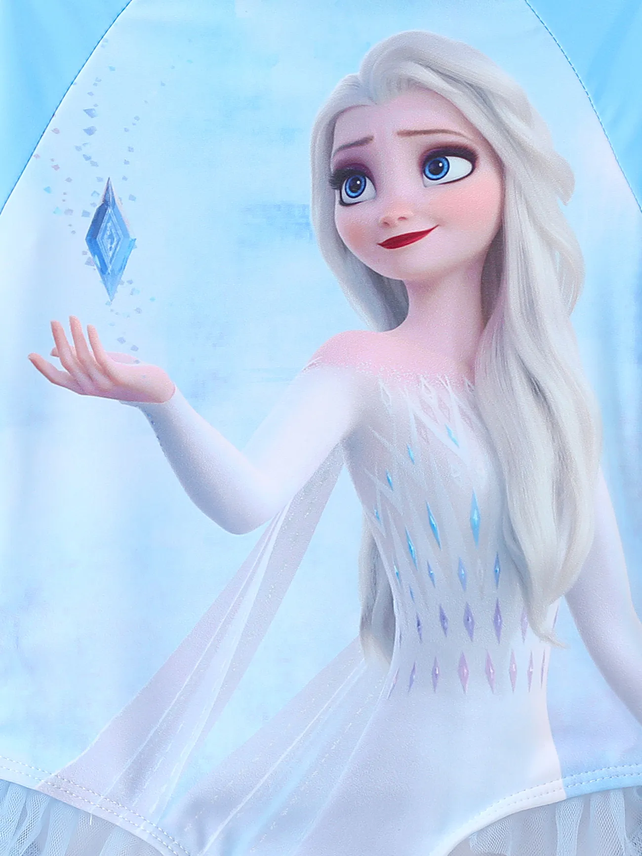 Disney Frozen Criança Menina Costuras de tecido Infantil Fato de banho Bloco de Cor big image 1