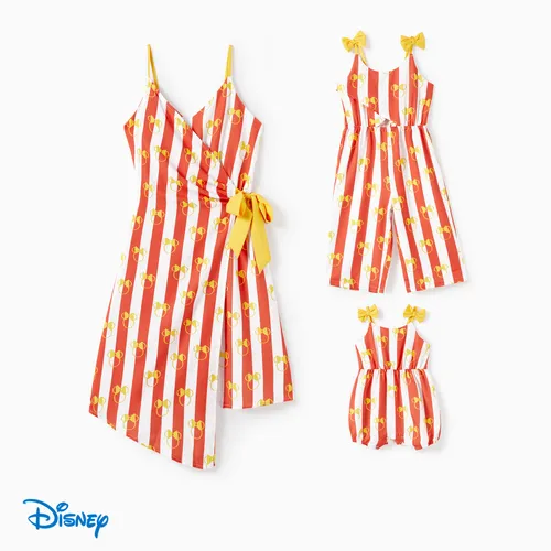 Disney Mickey and Friends  Mommy and Me Mickey Striped Print Sleeveless Dress/Jumpsuit