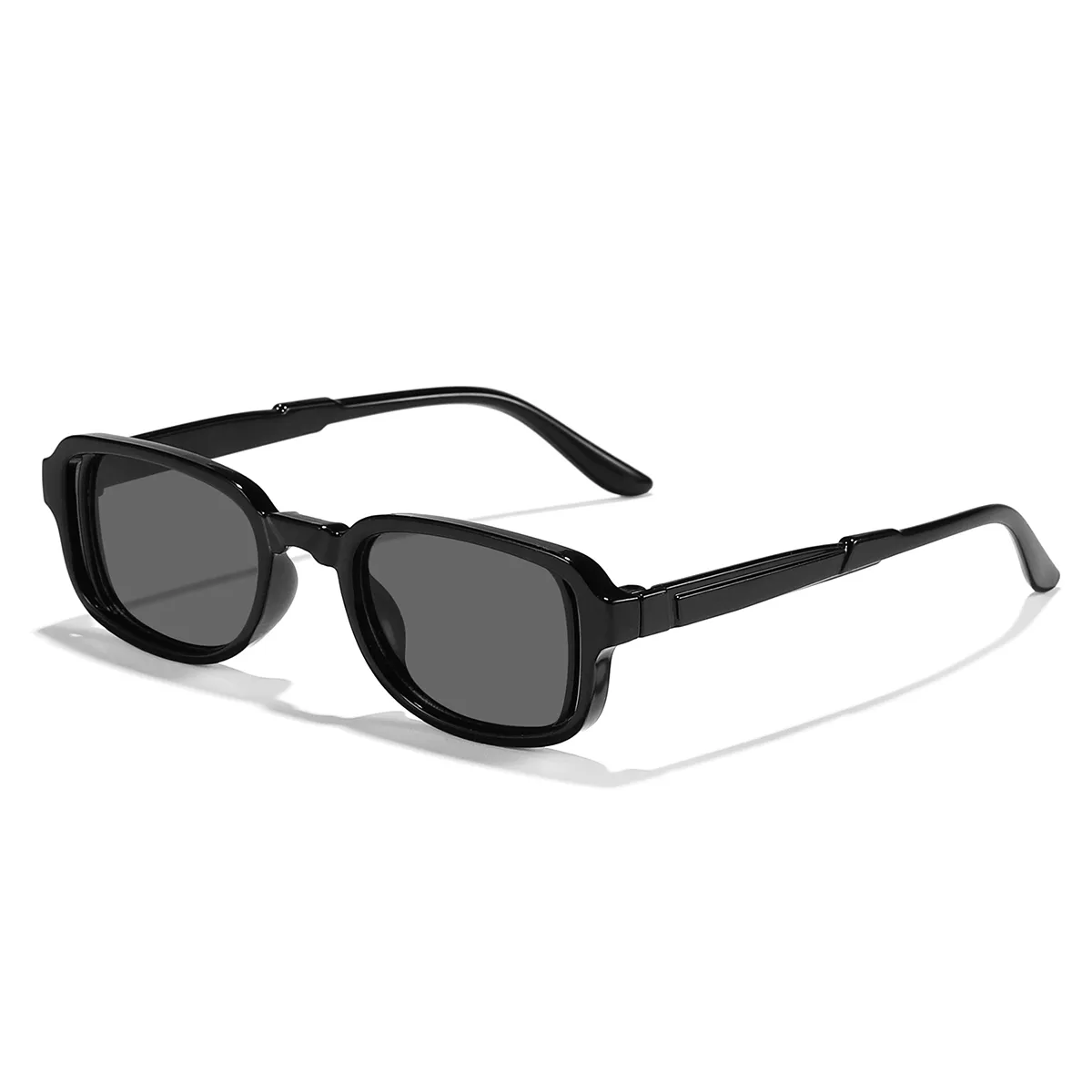 Tout-petit / enfants fille / garçon style décontracté bonbons couleur lunettes de soleil creuses (avec pochette en velours) Noir