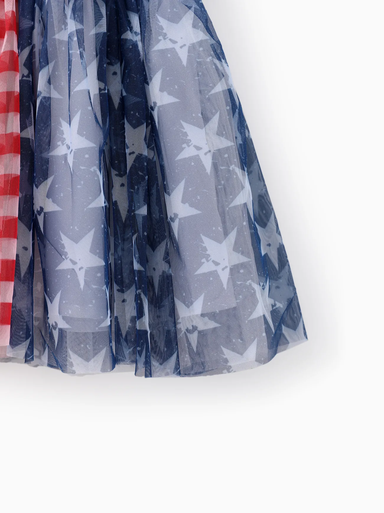 DENIMBLUE - Disney Mickey and Friends Toddler Girls Independence Day 1pc Star Character Print Denim-like Sleeveless Dress - image 5