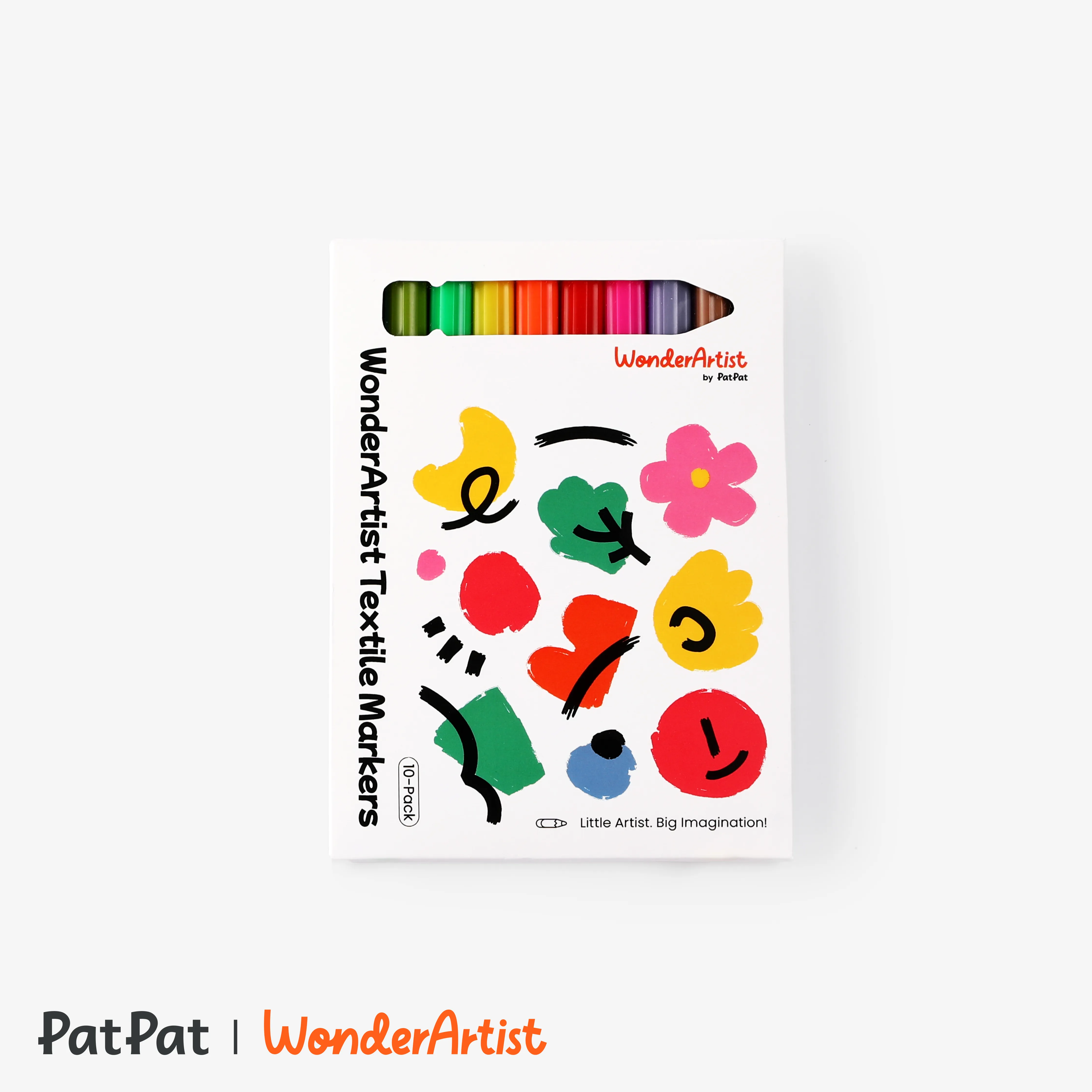 PatPat WonderArtist 10-PACK Marqueurs textiles