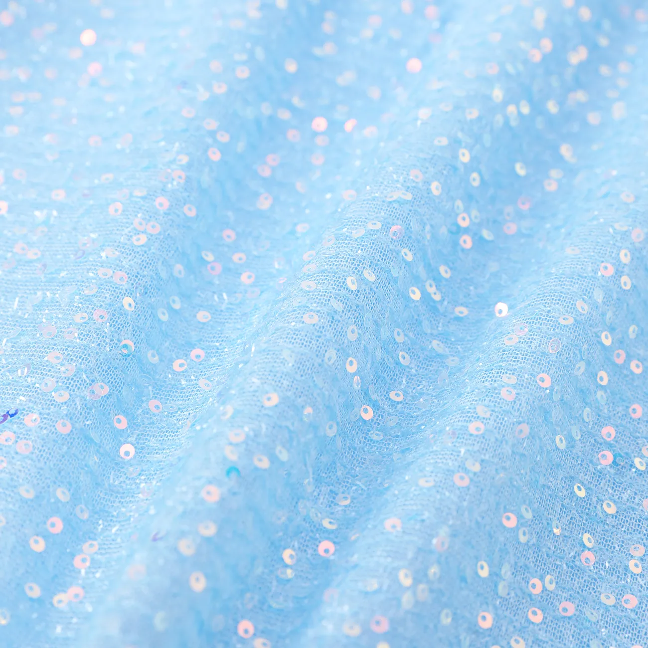 Disney Frozen Criança Menina Costuras de tecido Bonito Vestidos Azul big image 1