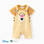 Disney Winnie the Pooh Baby Boys/Girls 2pcs Naia™ Character All-over Print Tee with Striped Overall Set Ginger-2