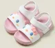 Toddler/Kid Unisex Casual Animal Pattern Design Velcro Sandals Pink