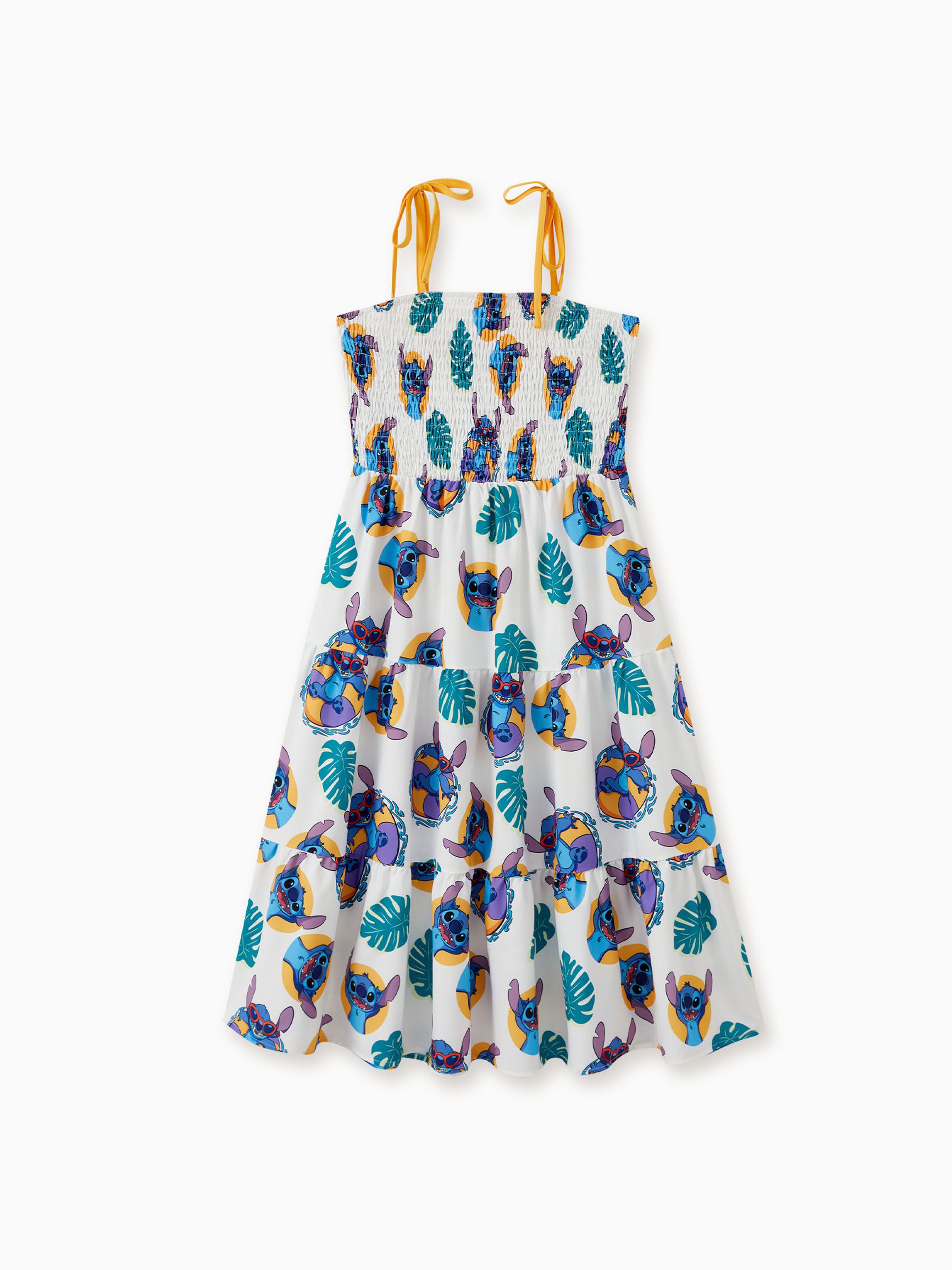 

Disney Stitch Family Matching Naia™ Swimming Stitch Tropical Plant Print Sleeveless Dress/Tee/Onesie