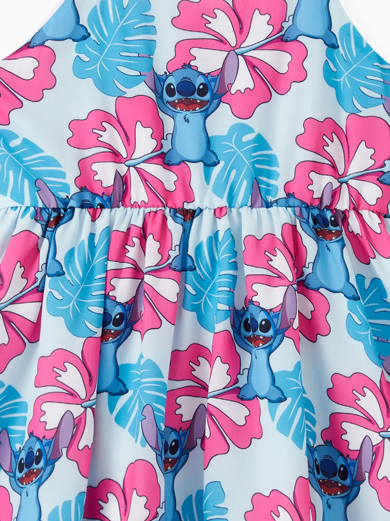 Girl - Disney Stitch Family Matching Naia™ Stitch and Hawaii Style Floral Print Sleeveless Dress/Onesie/Shirt - Multi-color - image 11