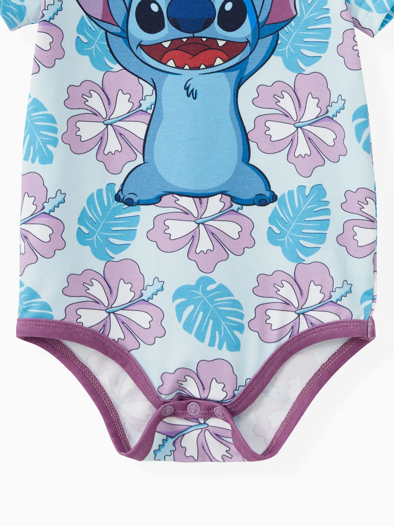 Baby - Disney Stitch Family Matching Naia™ Stitch and Hawaii Style Floral Print Sleeveless Dress/Onesie/Shirt - Multi-color - image 15