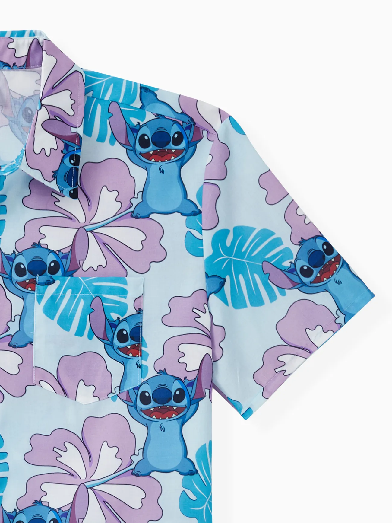 Men - Disney Stitch Family Matching Naia™ Stitch and Hawaii Style Floral Print Sleeveless Dress/Onesie/Shirt - Multi-color - image 23