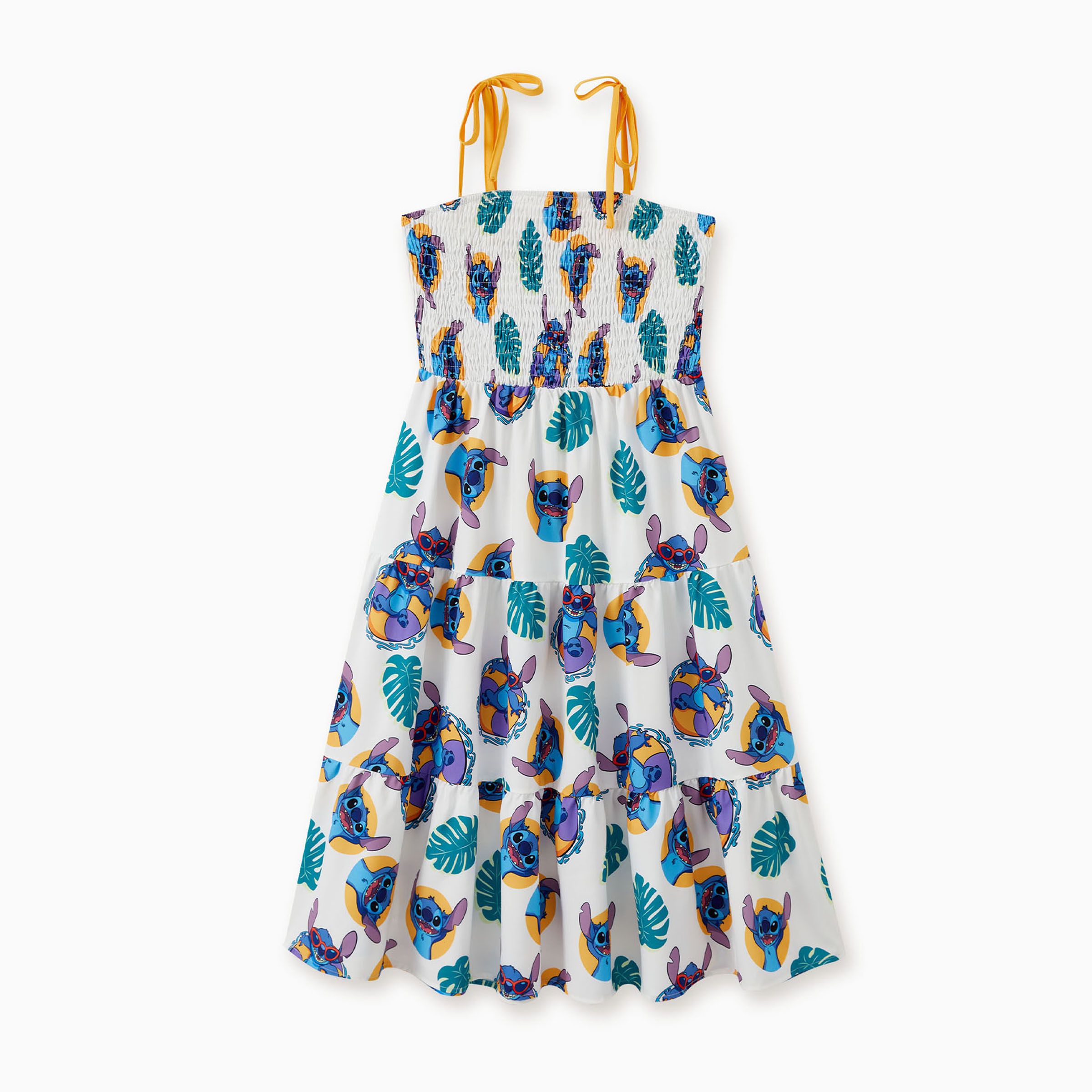 

Disney Stitch Family Matching Naia™ Swimming Stitch Tropical Plant Print Sleeveless Dress/Tee/Onesie