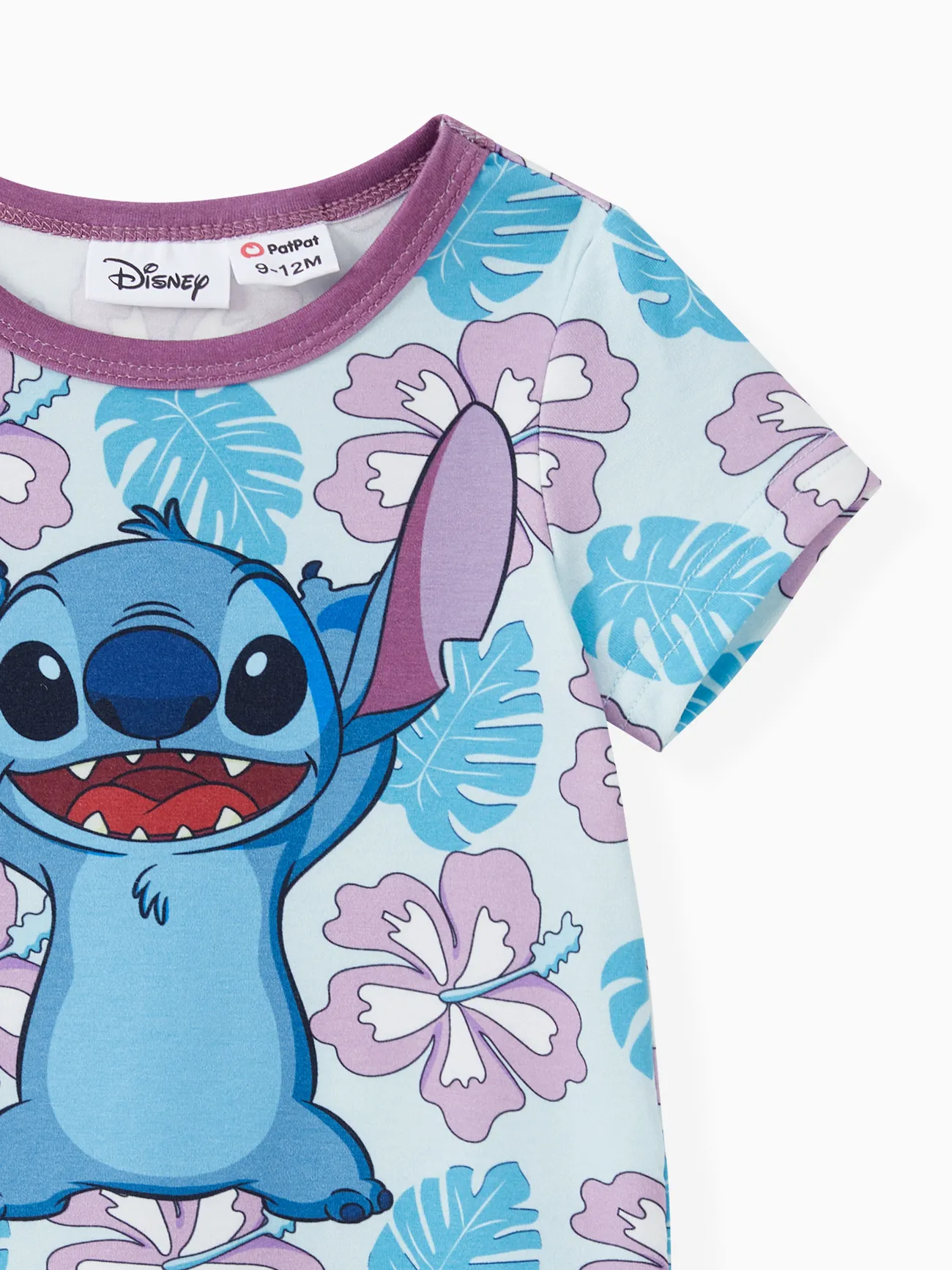 Baby - Disney Stitch Family Matching Naia™ Stitch and Hawaii Style Floral Print Sleeveless Dress/Onesie/Shirt - Multi-color - image 14