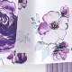 2PCS Baby Girl Sweet Floral Print Flutter Sleeve Top and Solid Pant Set
 Light Purple
