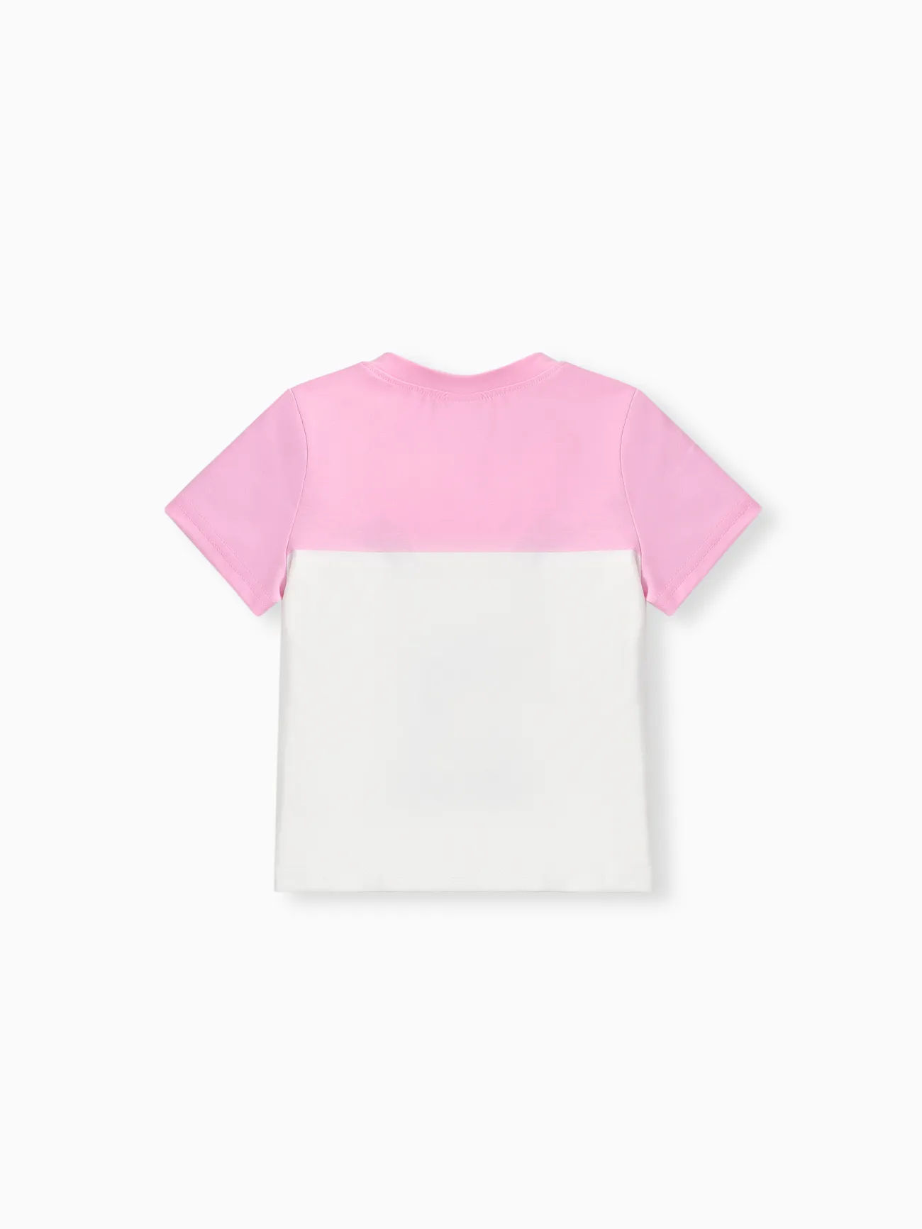 Disney Stitch Toddler Boys/Girls 1pc Naia™ Theme Slogan Character Print T-shirt Pink big image 1