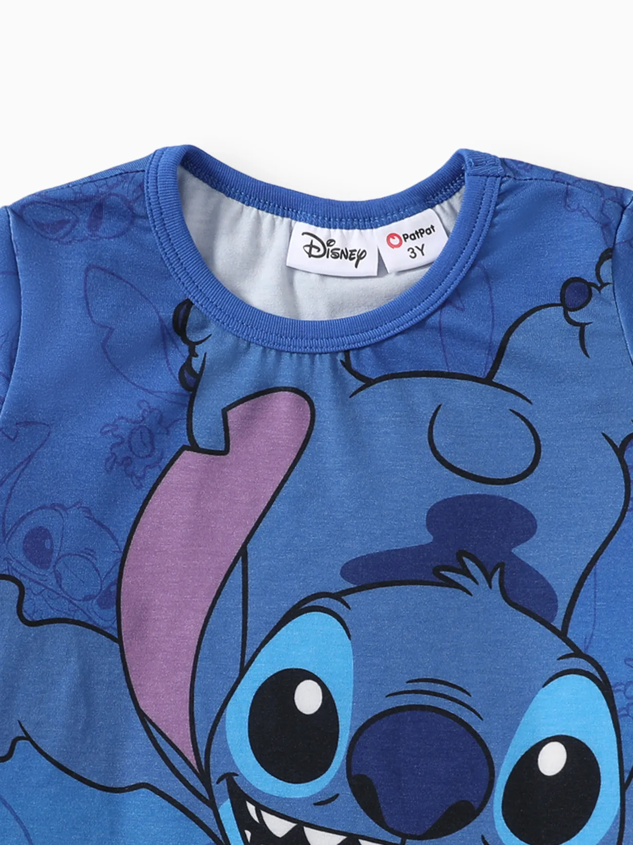 Disney Stitch Toddler Boys 1pc Naia™ Character Gradient Print T-shirt Blue big image 1