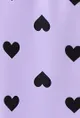 Eco-friendly RPET Fabric Toddler/Kid Girl Heart Print/Polka dots Elasticized Leggings Purple