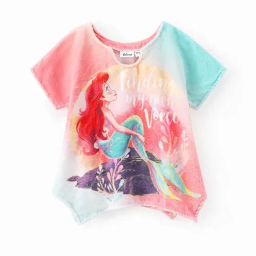 Disney Princess Toddler Girls Ariel 1pc Gradiente Print assimétrico Hem Swimsuit Cover-up/Toalha 
